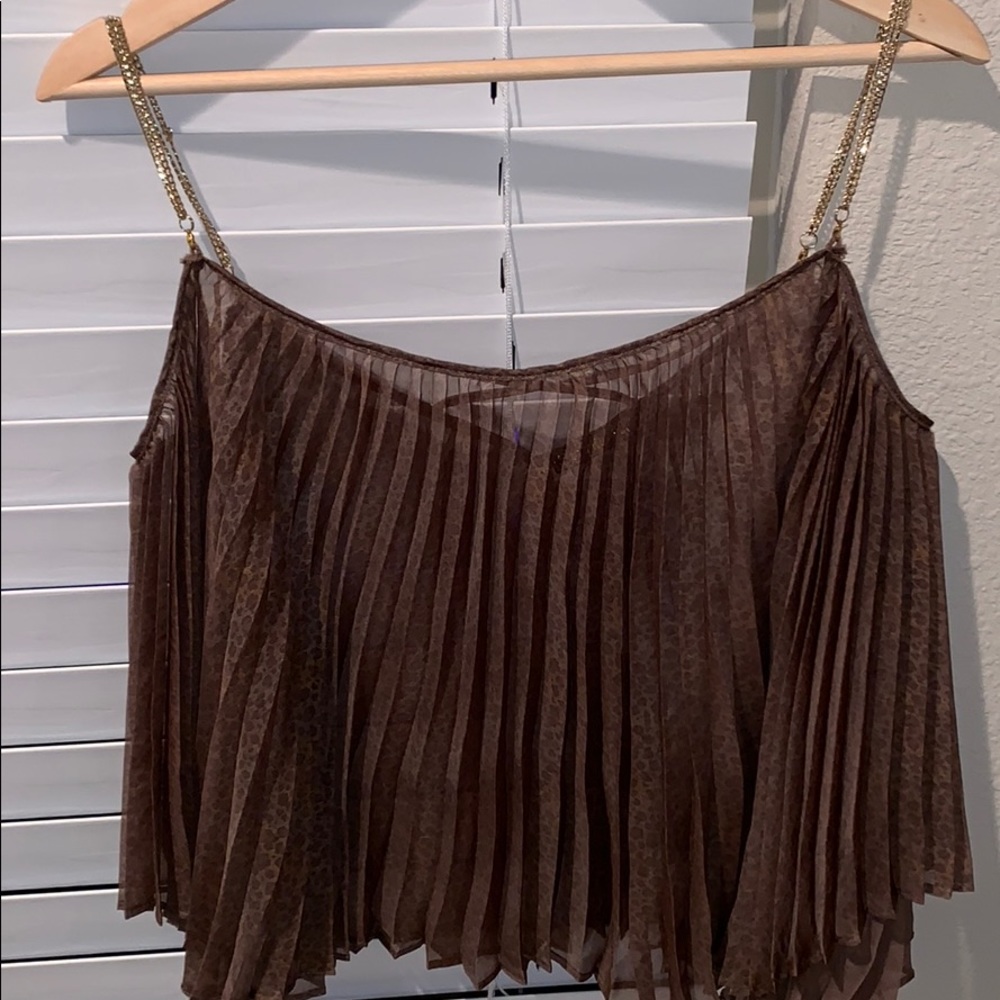 Animal prints blouse.